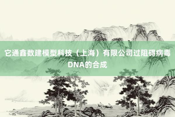 它通鑫数建模型科技(上海)有限公司过阻碍病毒DNA的合成